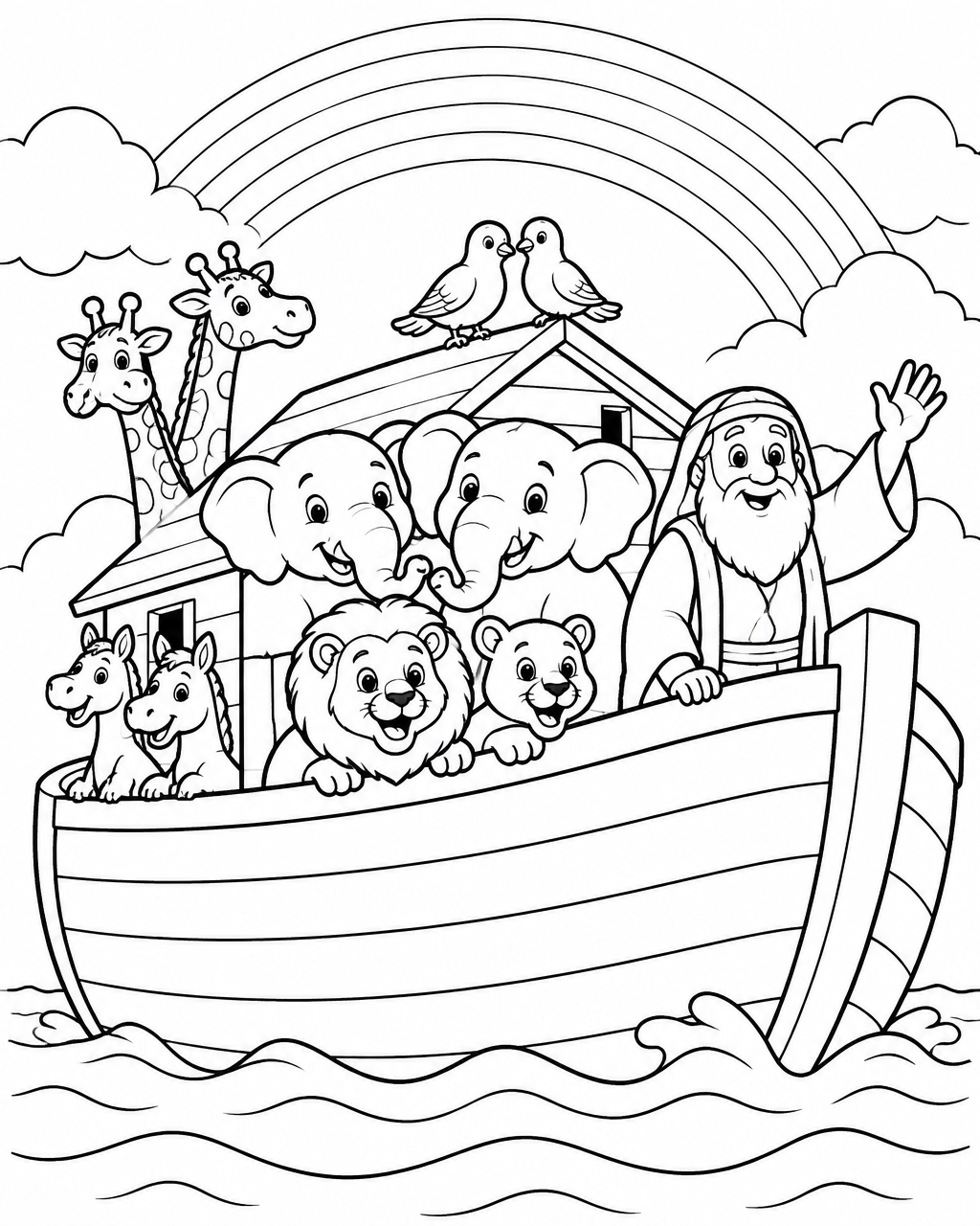 Desenho da arca de Noé